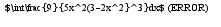 $\int\frac{9}{5x^2(3-2x^2}^3}dx$