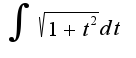 $\int\sqrt{1+t^2}dt$