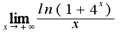 $\lim_{x \to + \infty} \frac{ln (1+4^x)}{x}$