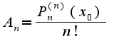 $A_{n}=\frac{P_{n}^{(n)}(x_{0})}{n!}$