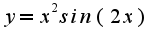 $y=x^2sin{(2x)}$