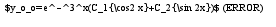 $y_o_o=e^-^3^x(C_1{\cos2 x}+C_2{\sin 2x})$